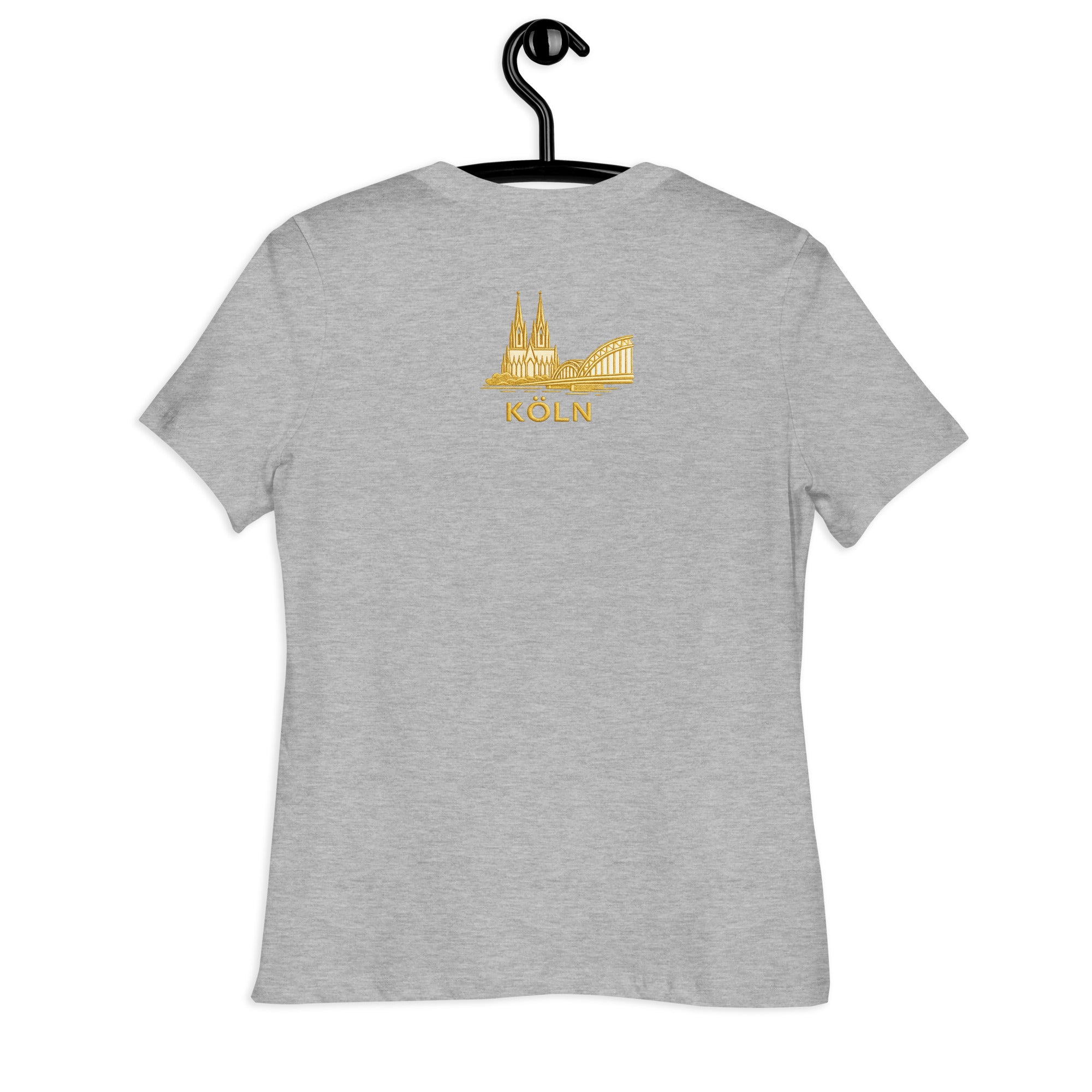 Women's Oversized Köln T-Shirt in Athletic Heather - Back View Alternate