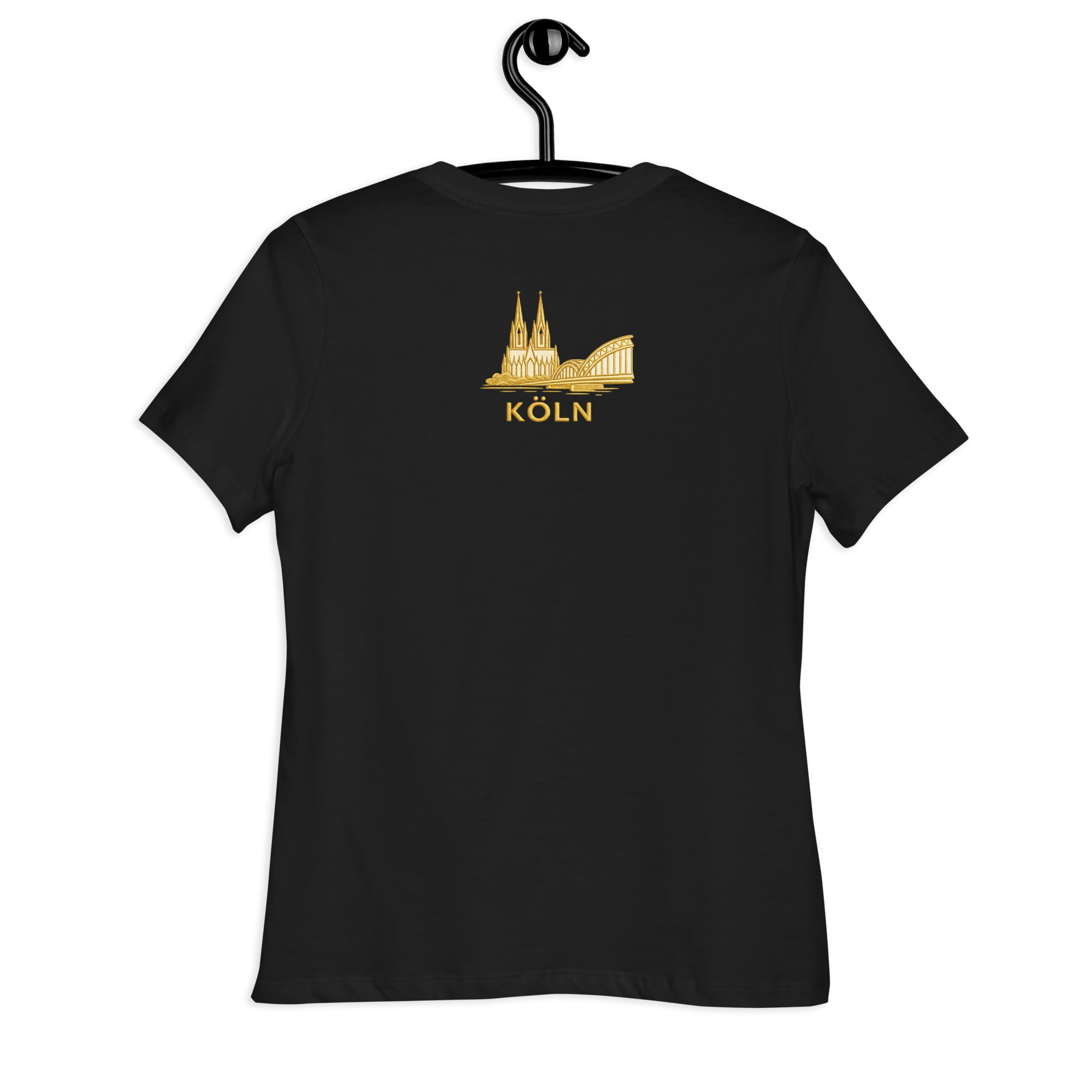 Women's Oversized Köln T-Shirt in Black - Back View Alternate Angle