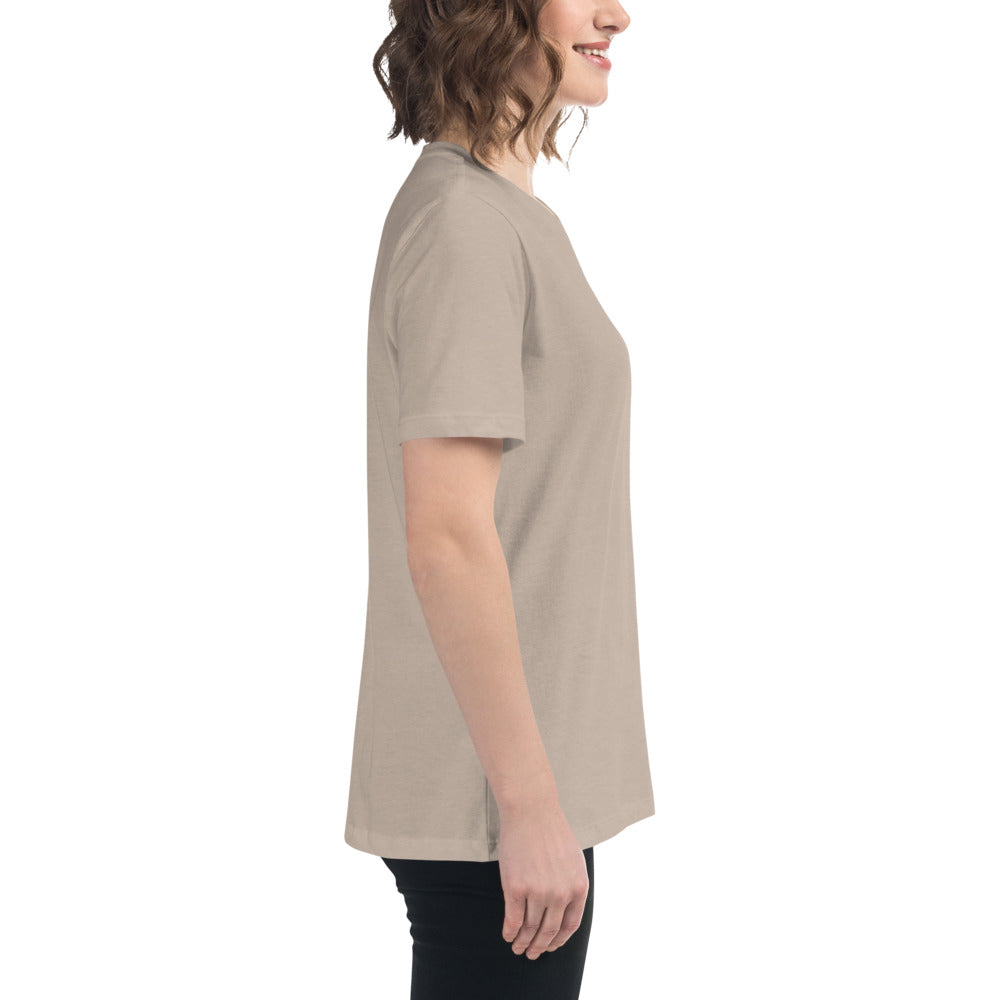 Women's Oversized Köln T-Shirt in Heather Stone - Right Side View