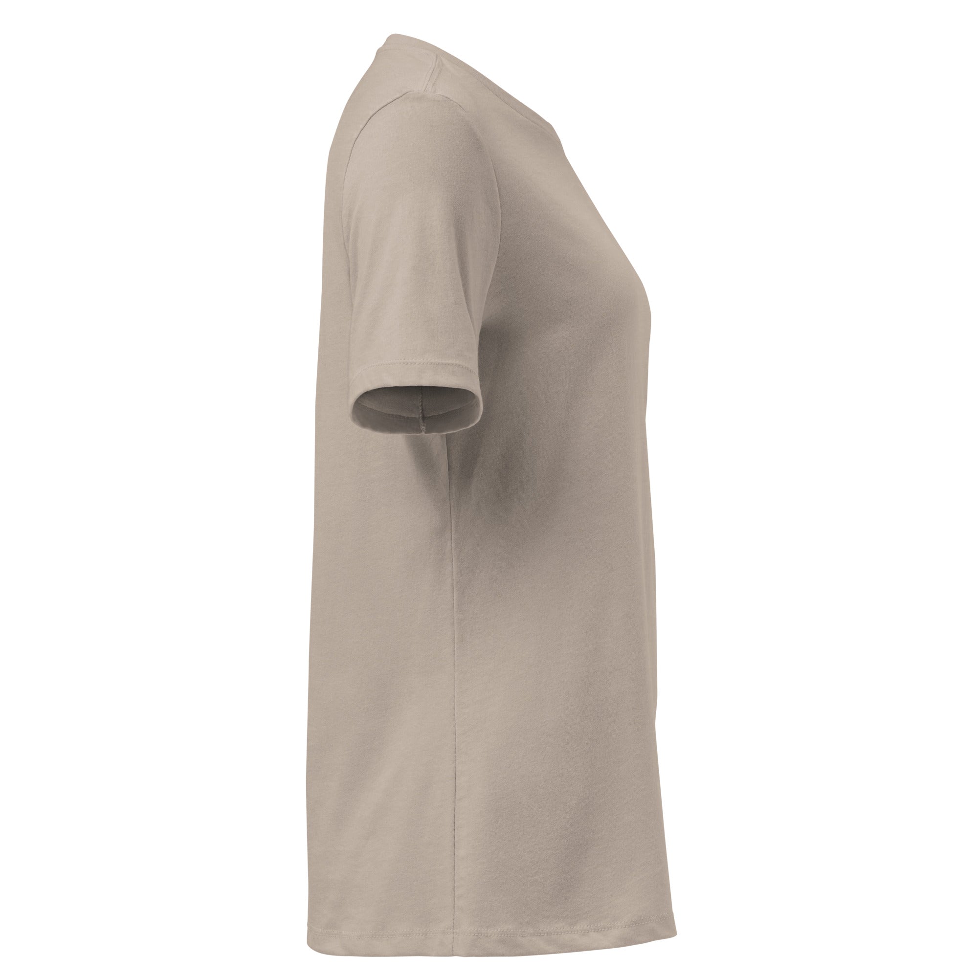 Women's Oversized Köln T-Shirt in Heather Stone - Right Side View Premium